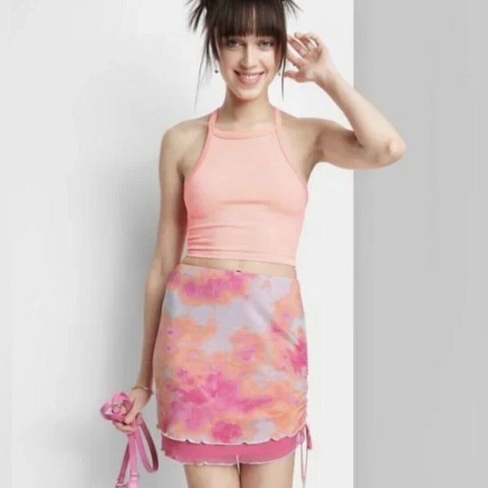 3for$20 NWT women tie dye skirt/ coverup top swim